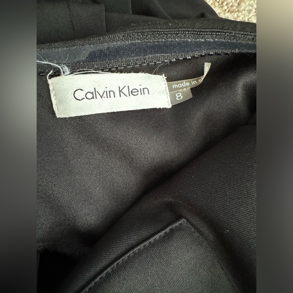 NWT Calvin Klein Women's Long Open Back Black Dress - Size 8/Medium - Picture 5 of 7